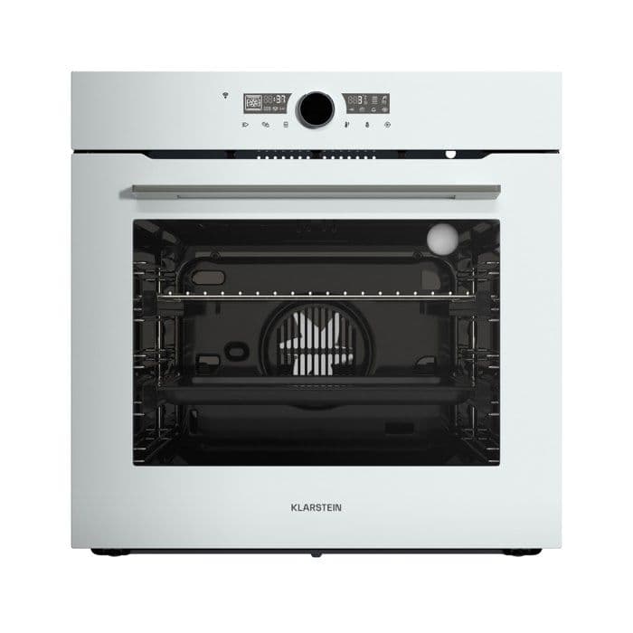 Klarstein Illuminosa Four encastrable smart Commande par application Efficacité énergétique A+ Capacité 73 L 11 Fonctions Blanc