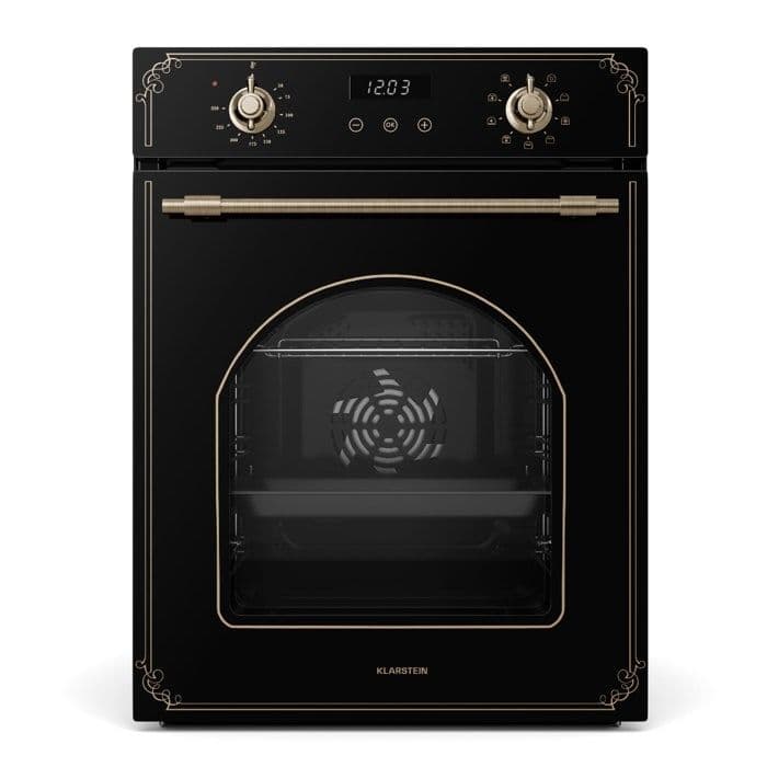 Klarstein Victoria Slim Four encastrable Slim 45 cm 49 L 10 fonctions Mode de nettoyage vapeur 2000 W Noir
