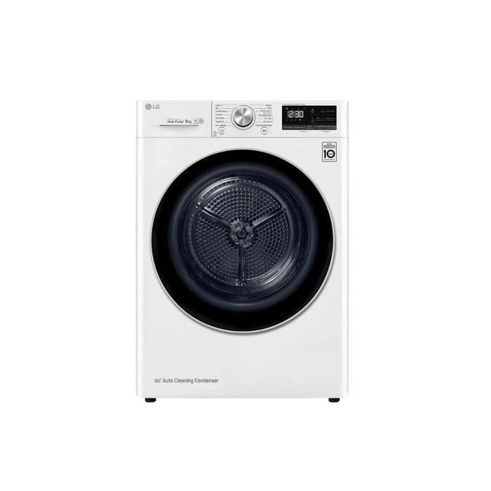 Sèche-linge - LG - RH9V71WHN - Pompe à chaleur - Capacité 9 kg - Classe énergétique A***