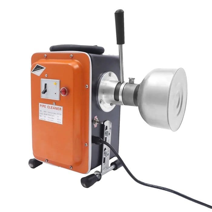 Machine de nettoyage des égouts électrique, puissance nominale 750W, longueur maximale de l'excavateur 20M, Orange