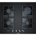 Table de cuisson gaz - BOSCH - PPP6A6B20 - 4 brûleurs - FlameSelect - Allumage intégré