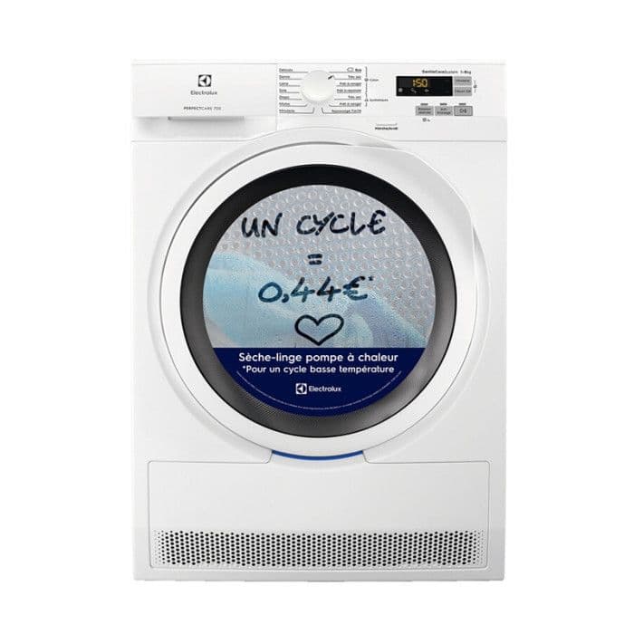 Sèche-linge pompe à chaleur ELECTROLUX 59,6cm, 4779355