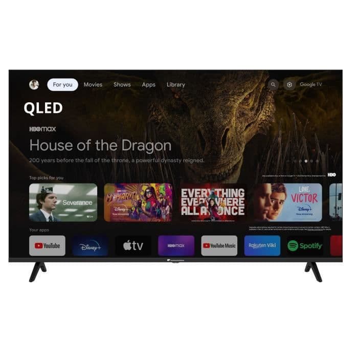 TV QLED UHD 4K - CONTINENTAL EDISON - 65" (164 cm) - Smart Google - Wifi Bluetooth - 4xHDMI - 2xUSB - CELED65SGQLD24B6