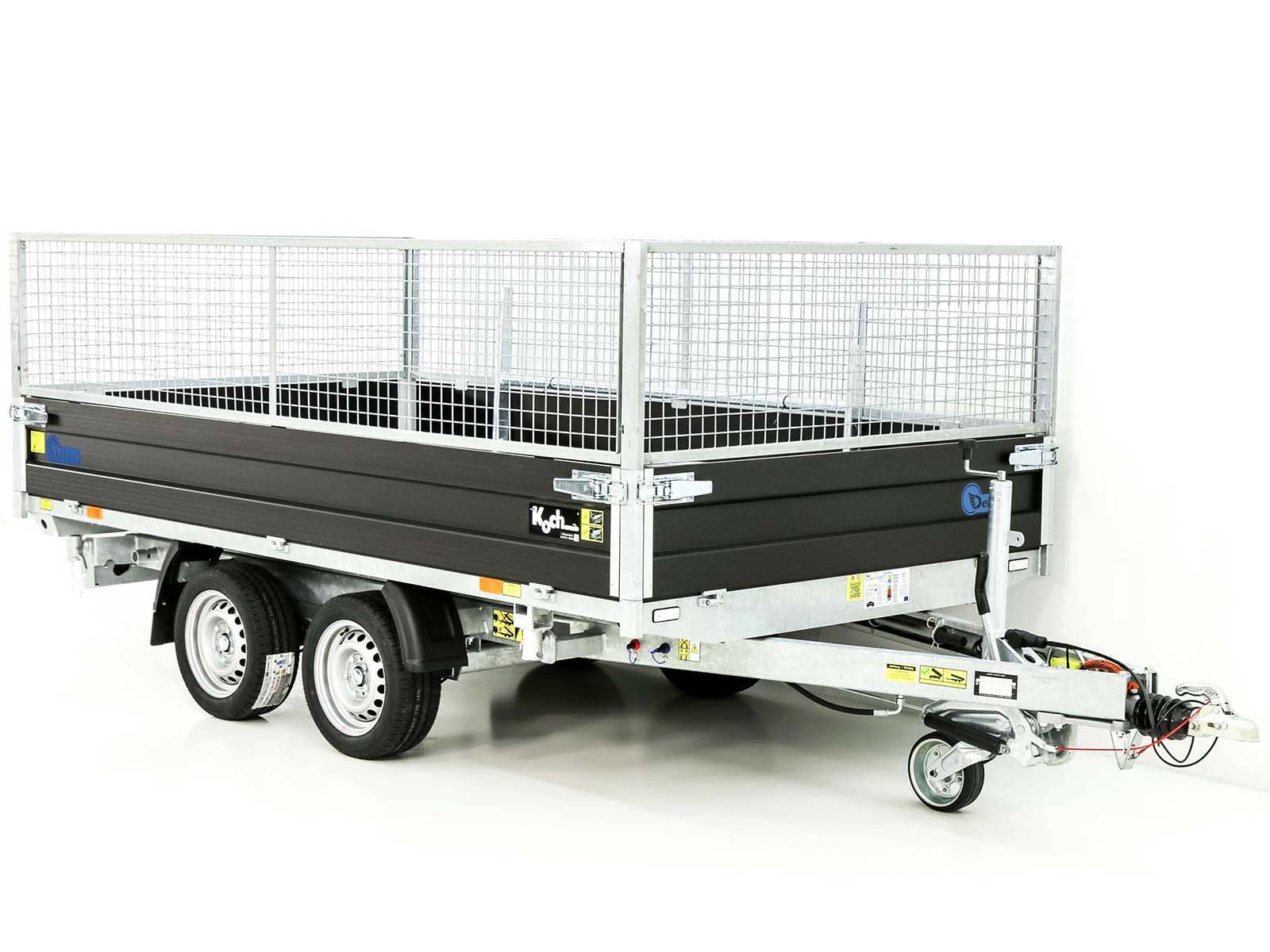 Debon Dreiseitenkipper 180×324 3,5t | Black Edition | Gitter - Neu