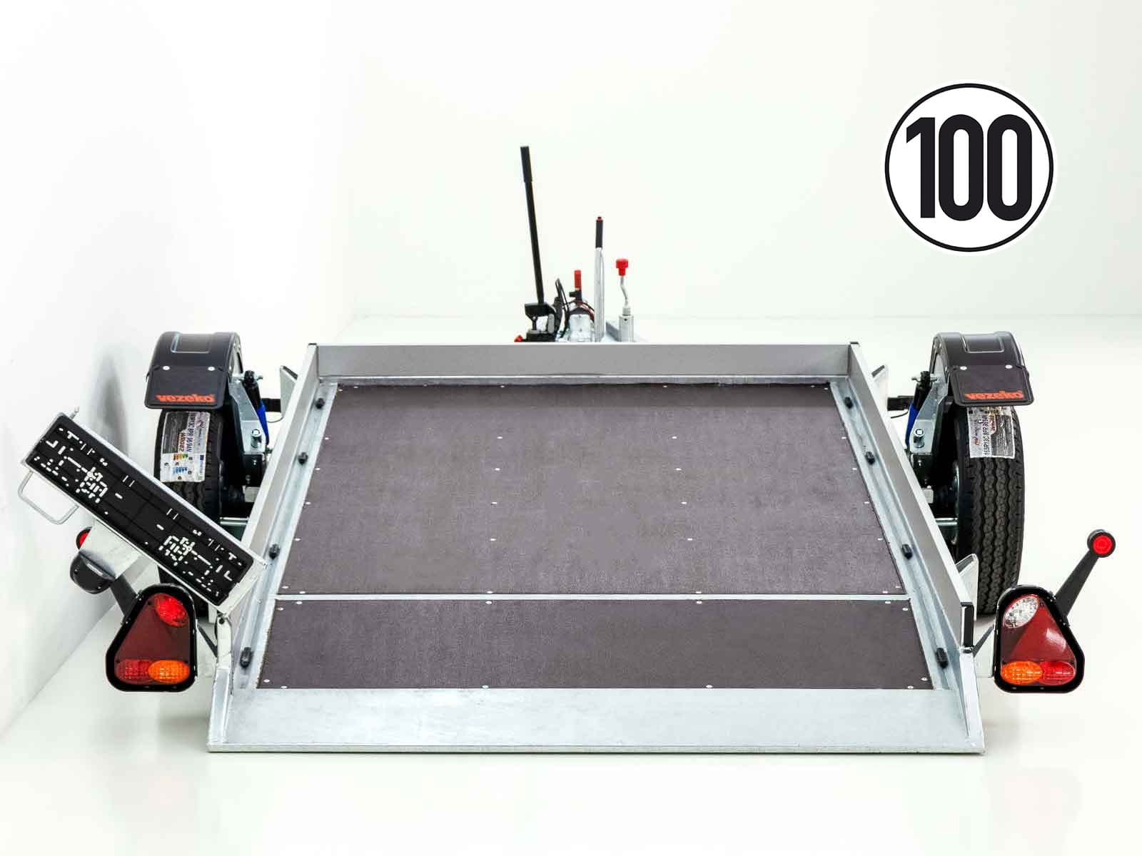 Vezeko Smartanhänger 180×347 cm 1,8 t – E-Pumpe - Neu