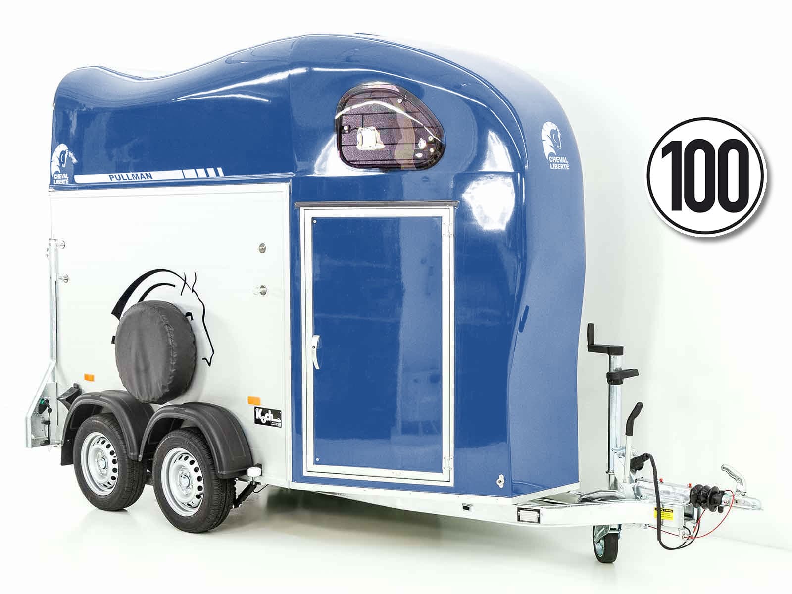 Cheval Liberte Pferdeanhänger GOLD One 1,5er | Pullman-Fahrwerk | blau - Neu