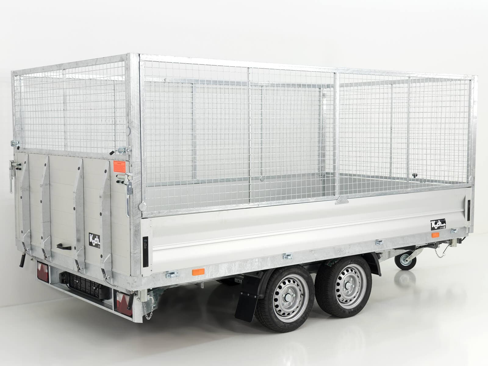 Vezeko Multidreiseitenkipper VMDK35.3 | 185x350cm 3,5t | Ladefläche kippbar | Gitteraufsatz - Neu