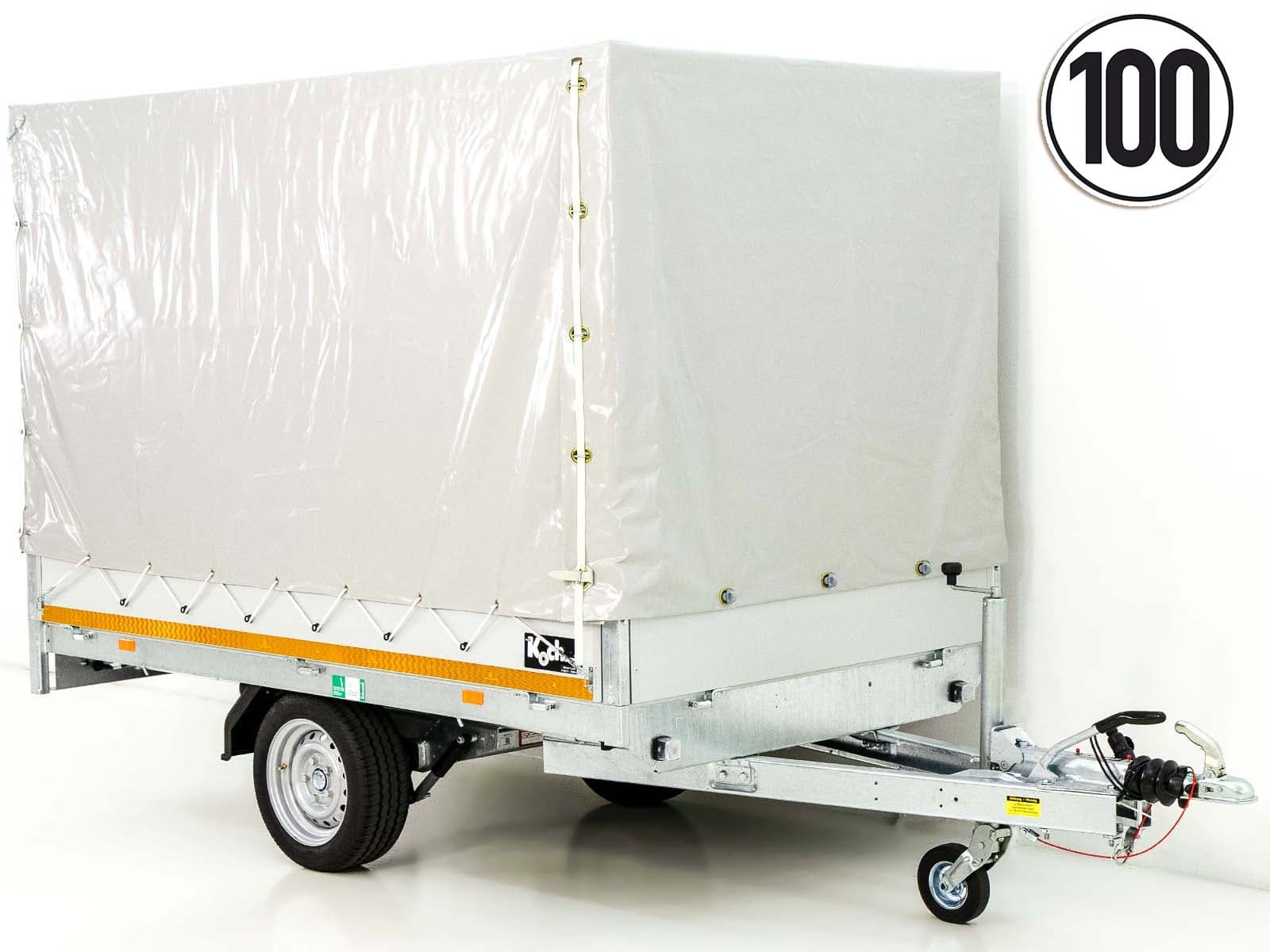 Eduard Hochlader Anhänger 2615 GE | 150×256 cm | 1,35t | Hochplane 160cm - Neu