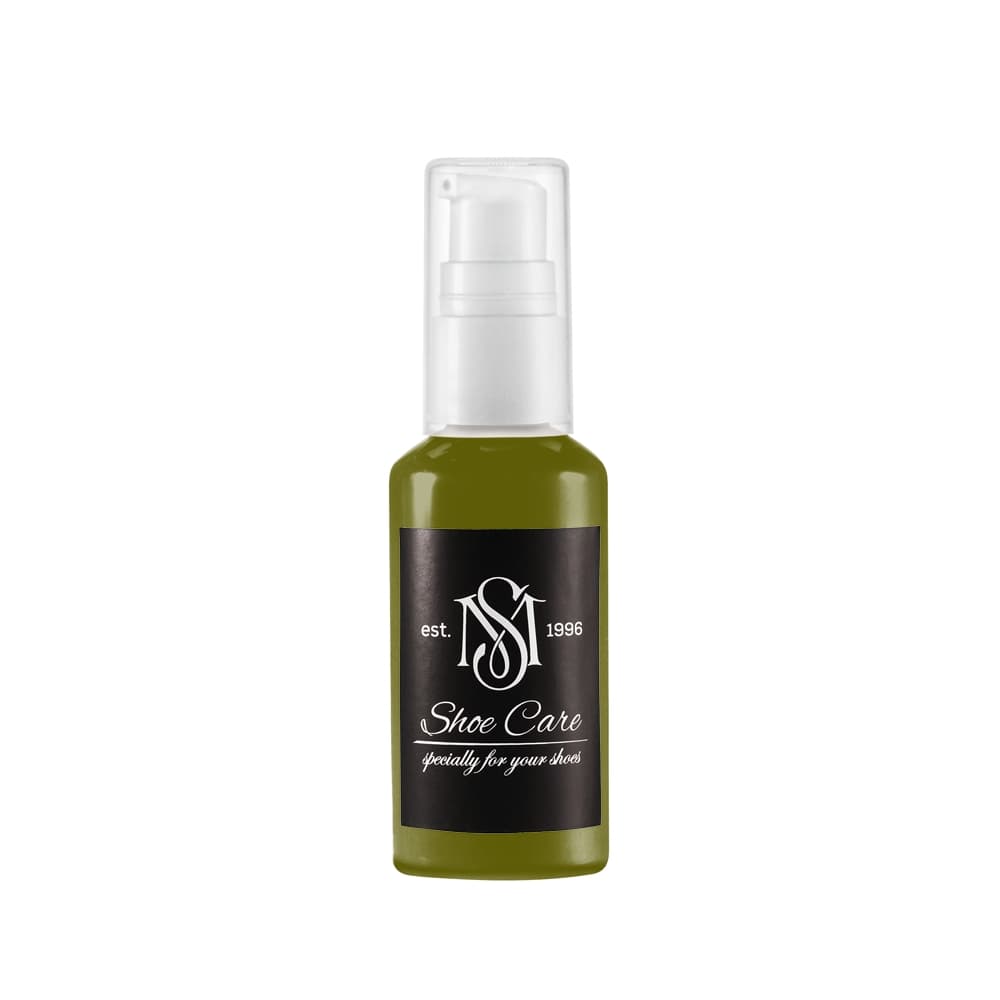 Aniline & Nappa Leather Restoring Balm NCS (S 5540-G70Y) (Blackest Olive Tan), MAVI STEP Grease E03, Color & Texture Preserve