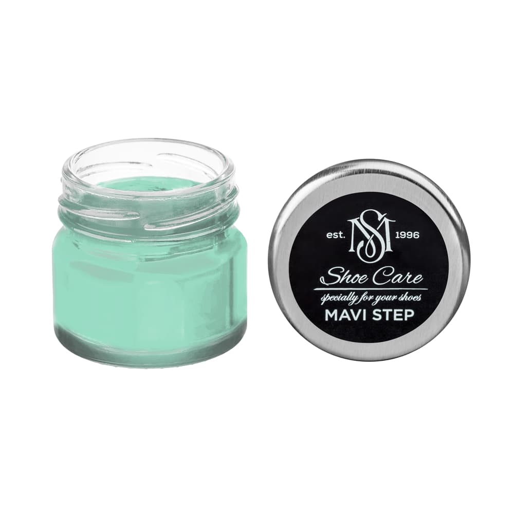 Suede, Nubuck & Matte Leather Renovator NCS (S 1030-B90G) (Pale Cobalt Green), MAVI STEP Multi Oil Balm E07, Condition & Restore
