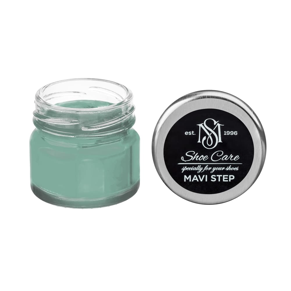 Suede, Nubuck & Matte Leather Renovator NCS (S 3020-B90G) (Turquoise-Gray), MAVI STEP Multi Oil Balm E07, Condition & Restore