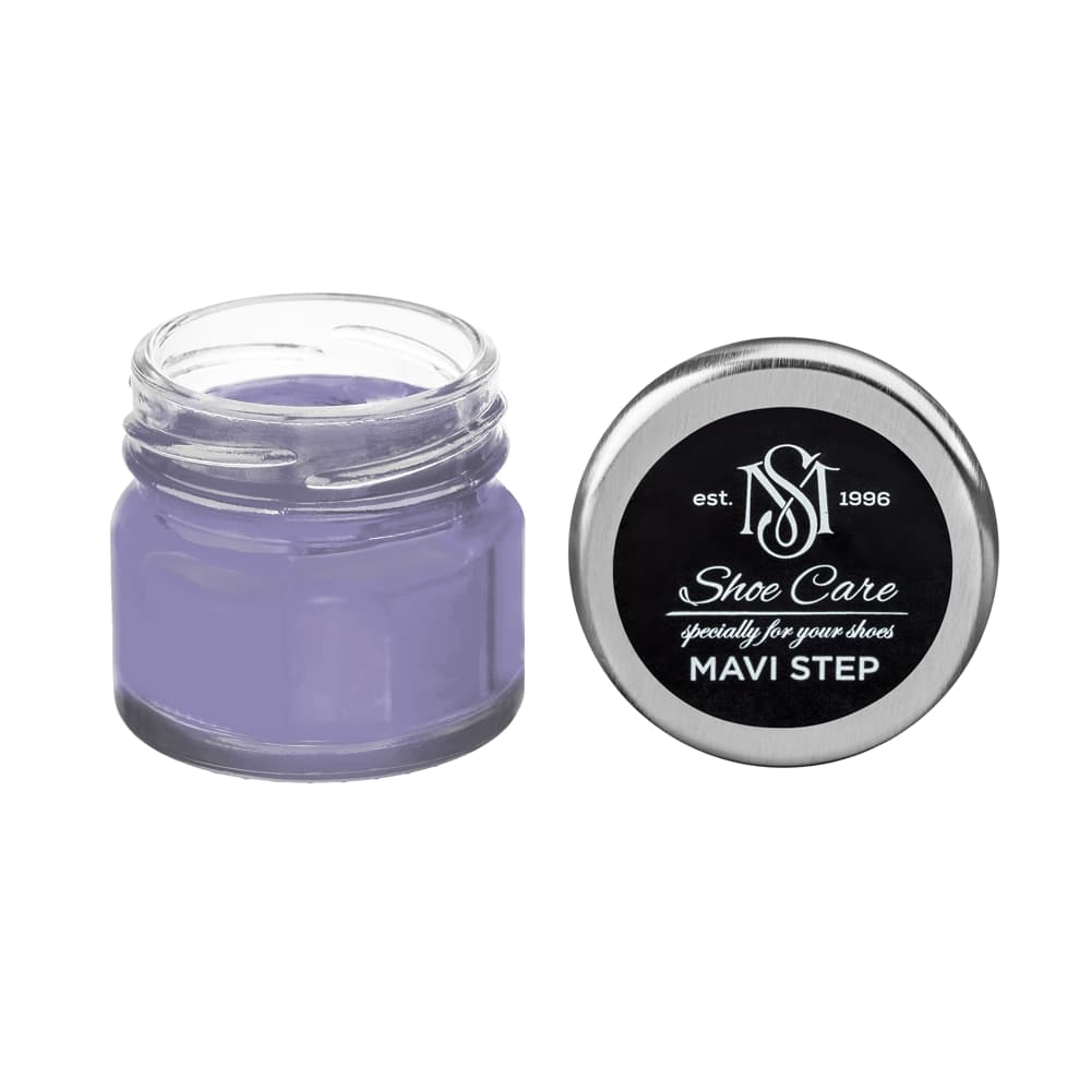 Suede, Nubuck & Matte Leather Renovator NCS (S 3030-R60B) (Light Ultramarine Violet), MAVI STEP Multi Oil Balm E07, Condition & Restore