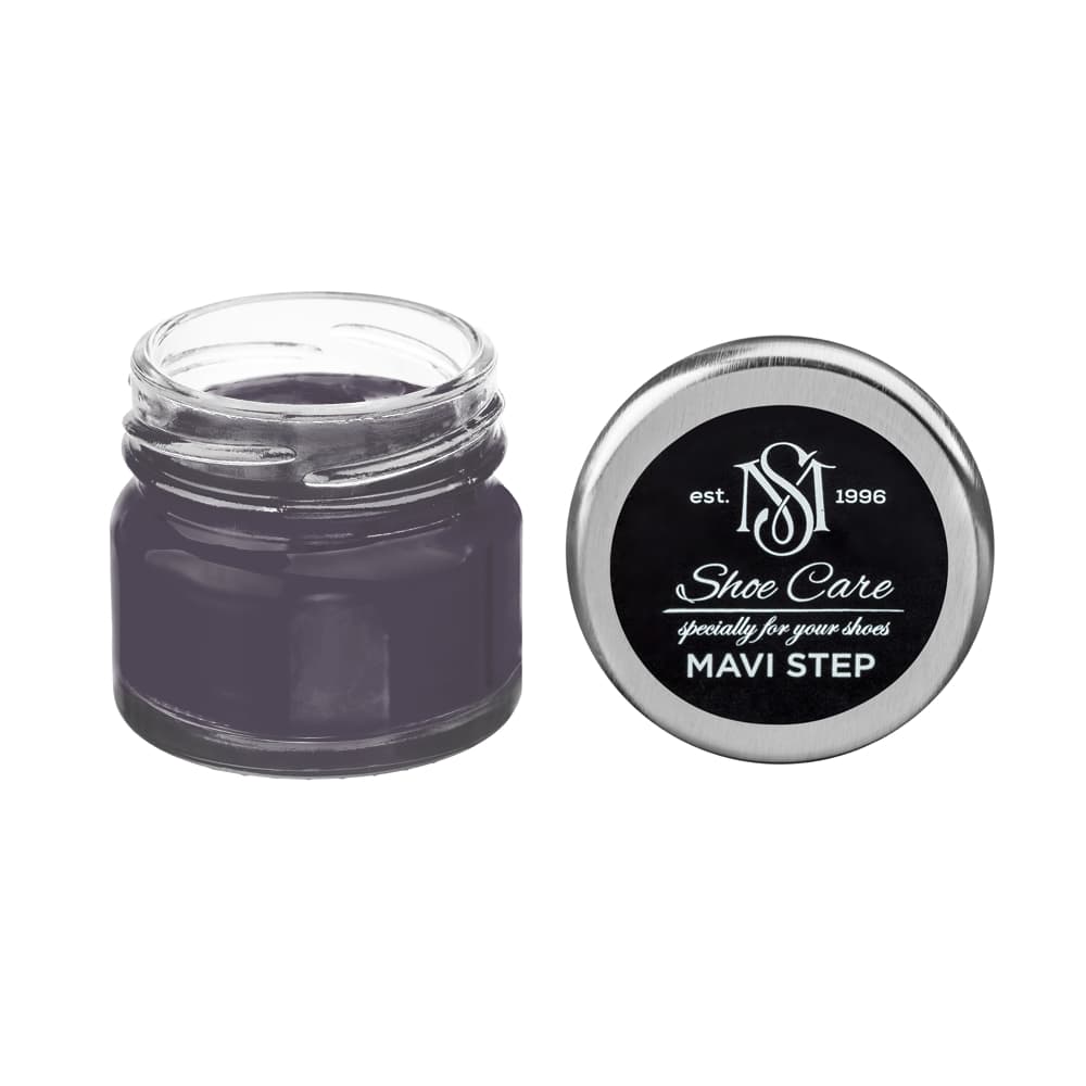 Suede, Nubuck & Matte Leather Renovator NCS (S 7010-R50B) (Black-Blue with Orange), MAVI STEP Multi Oil Balm E07, Condition & Restore