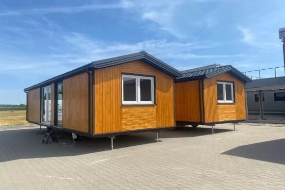 Mobilheim T2 Affo – 35 m², 8,75×4 m, voll ausgestattet, zentrale Gasheizung, sofort lieferbar