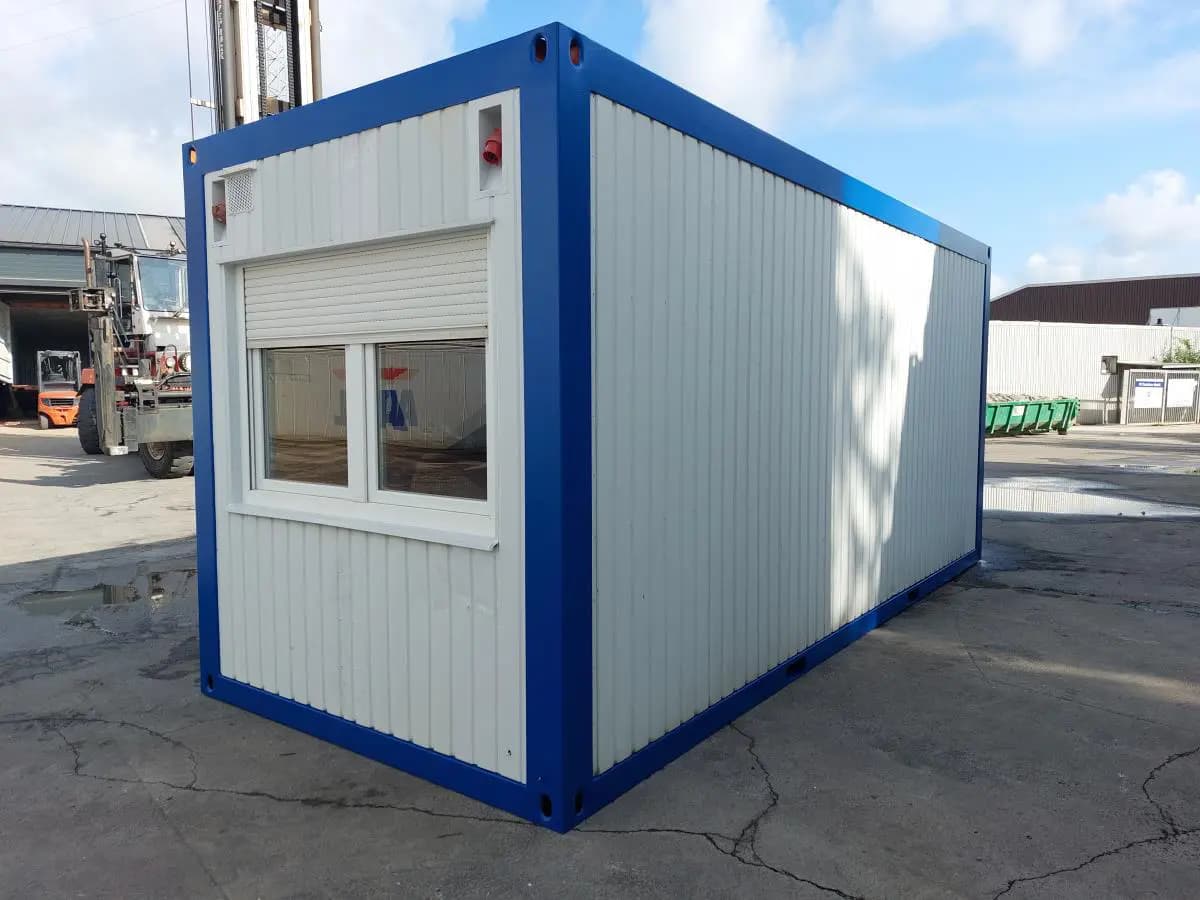 20 Fuß Bürocontainer Baujahr 2012 – gebrauchter, isolierter Bürocontainer mit Stahlrahmen, 33,1 m³