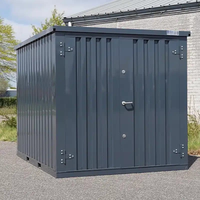 Faltbarer Container 3×2 m Anthrazit LC – Modularer Lagercontainer mit Boden