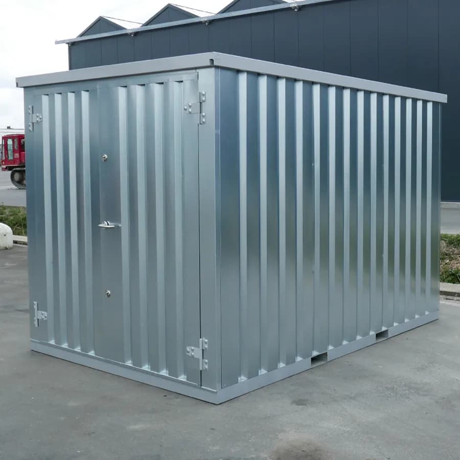 Faltbarer Container 3×2 m Silber LC – Modularer Lagercontainer zur Selbstmontage