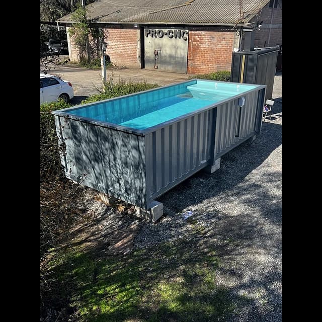 20 Fuß Container Pool 15 m² mit schneller Installation – Stahl Container Swimmingpool für Garten und Terrasse