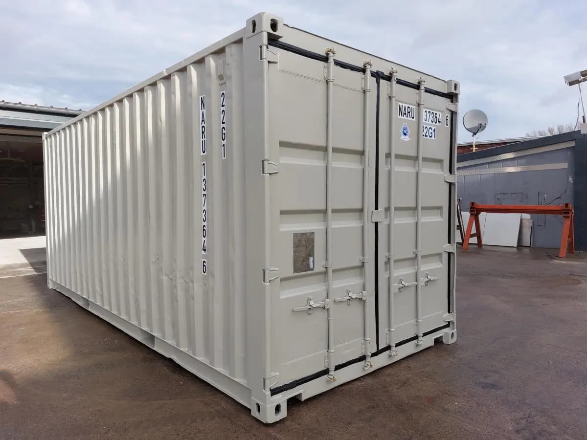 Gebrauchter 20-Fuß-Lagercontainer, 33,1 m³, 28,6 t Zuladung, ISO 22G1, leicht, flexibel, ab Hamburg lieferbar