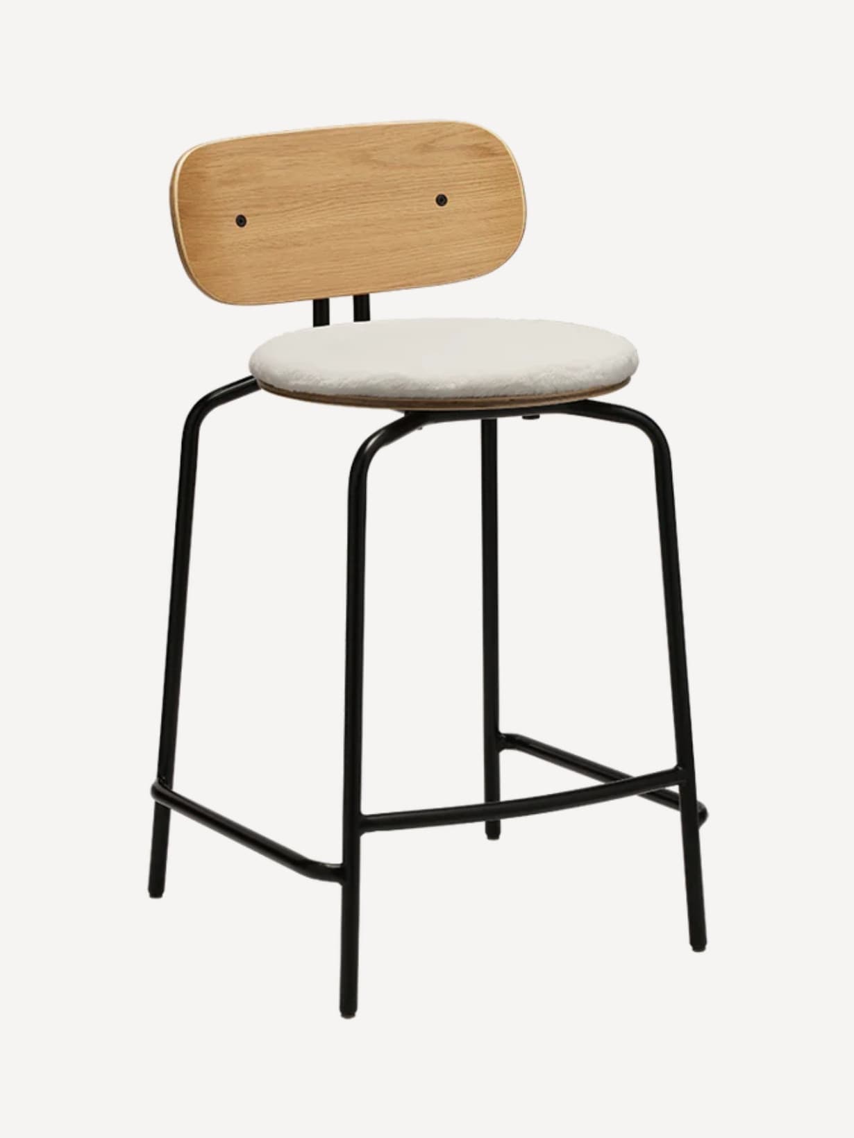 Tabouret de comptoir H65cm, Curious Blanc  - Umage 