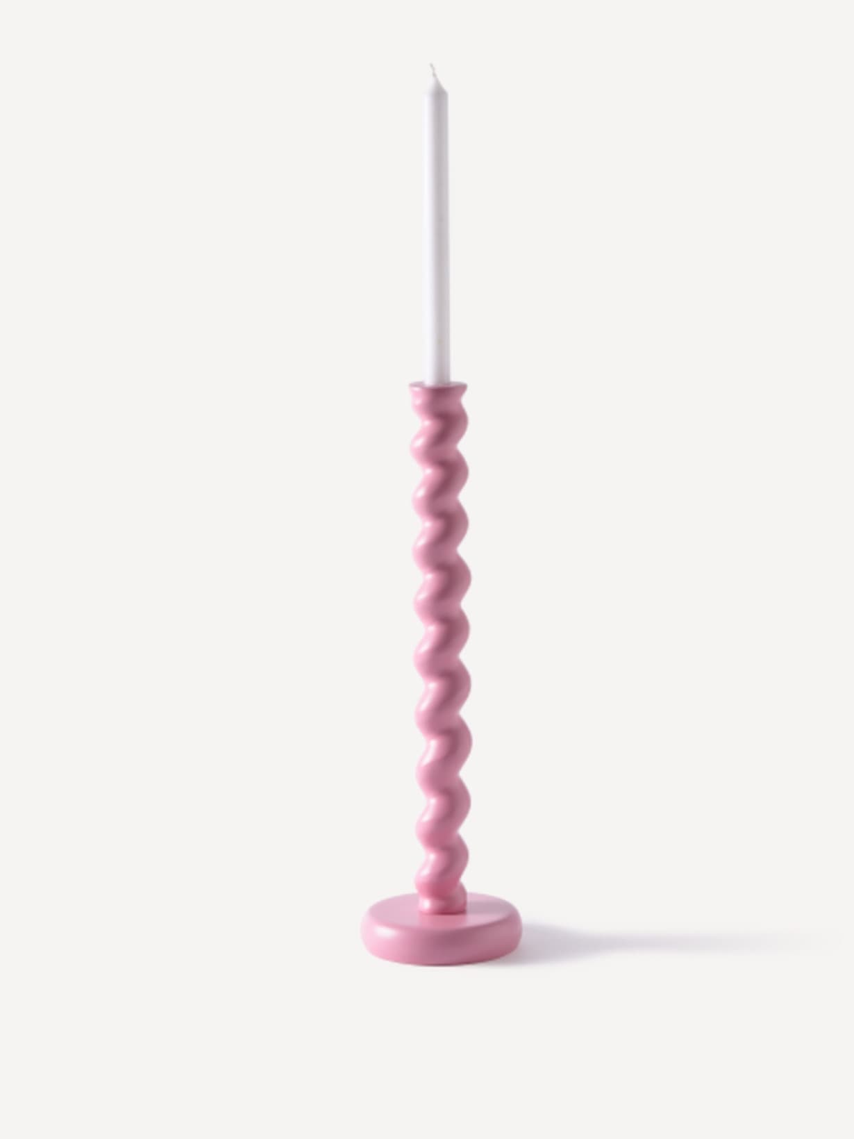 Bougeoir en aluminium, Twister XL Rose  - Pols Potten 