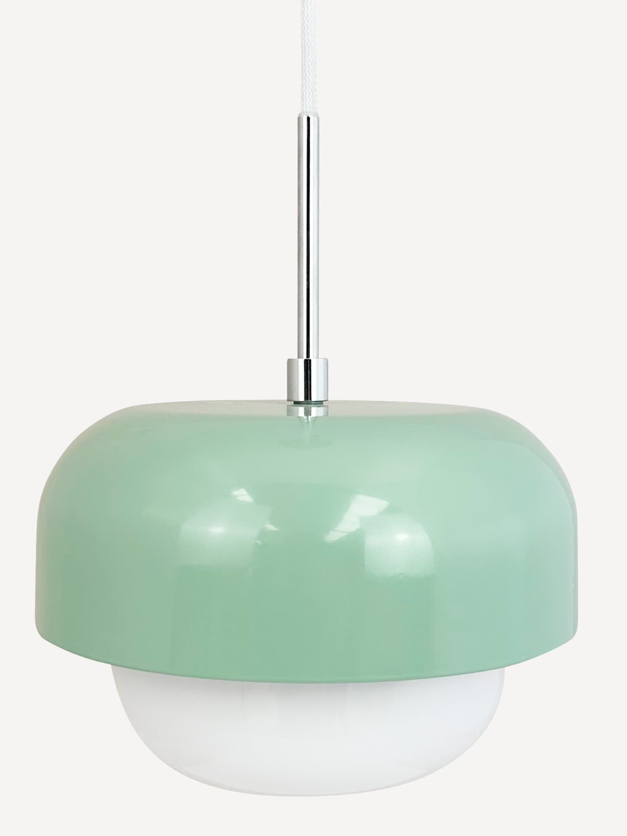 Suspension en verre et métal, Haipot Vert bulle  - DYBERG 