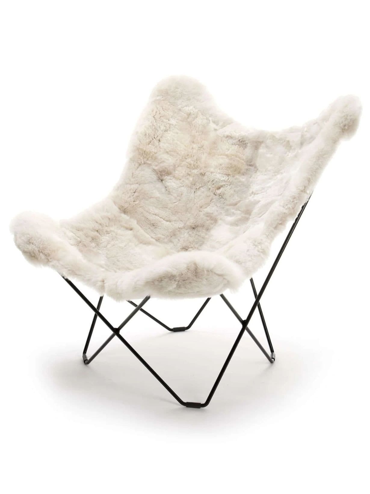 Fauteuil Papillon en Alpaga, Mariposa, Blanc  - WEICH 