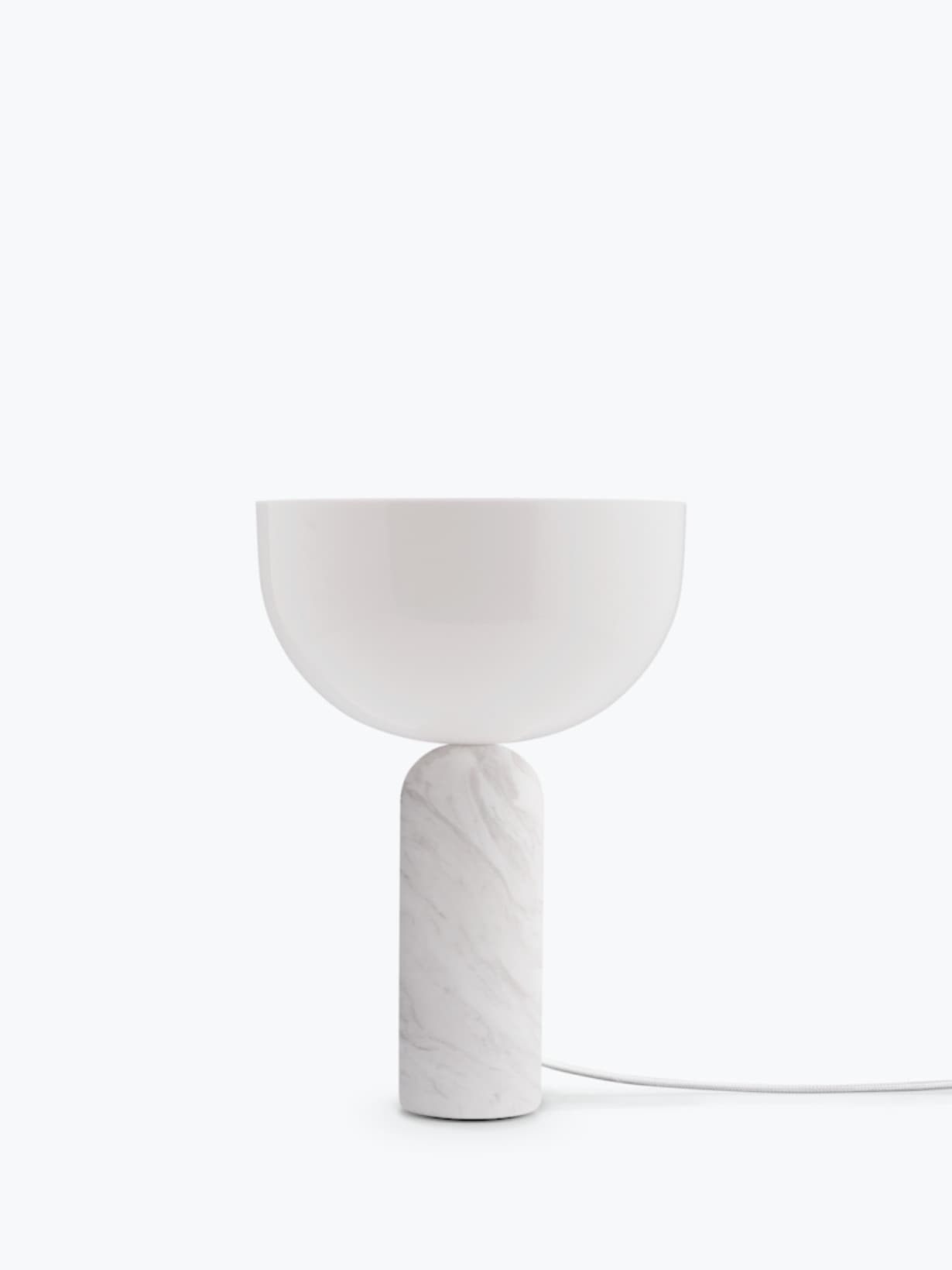 Lampe de table en marbre Small, Kizu Blanc  - New Works 