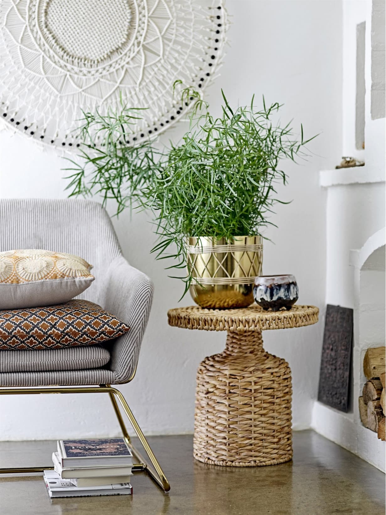 Table d'appoint en Jacinthe d'eau, Camo   - Bloomingville 