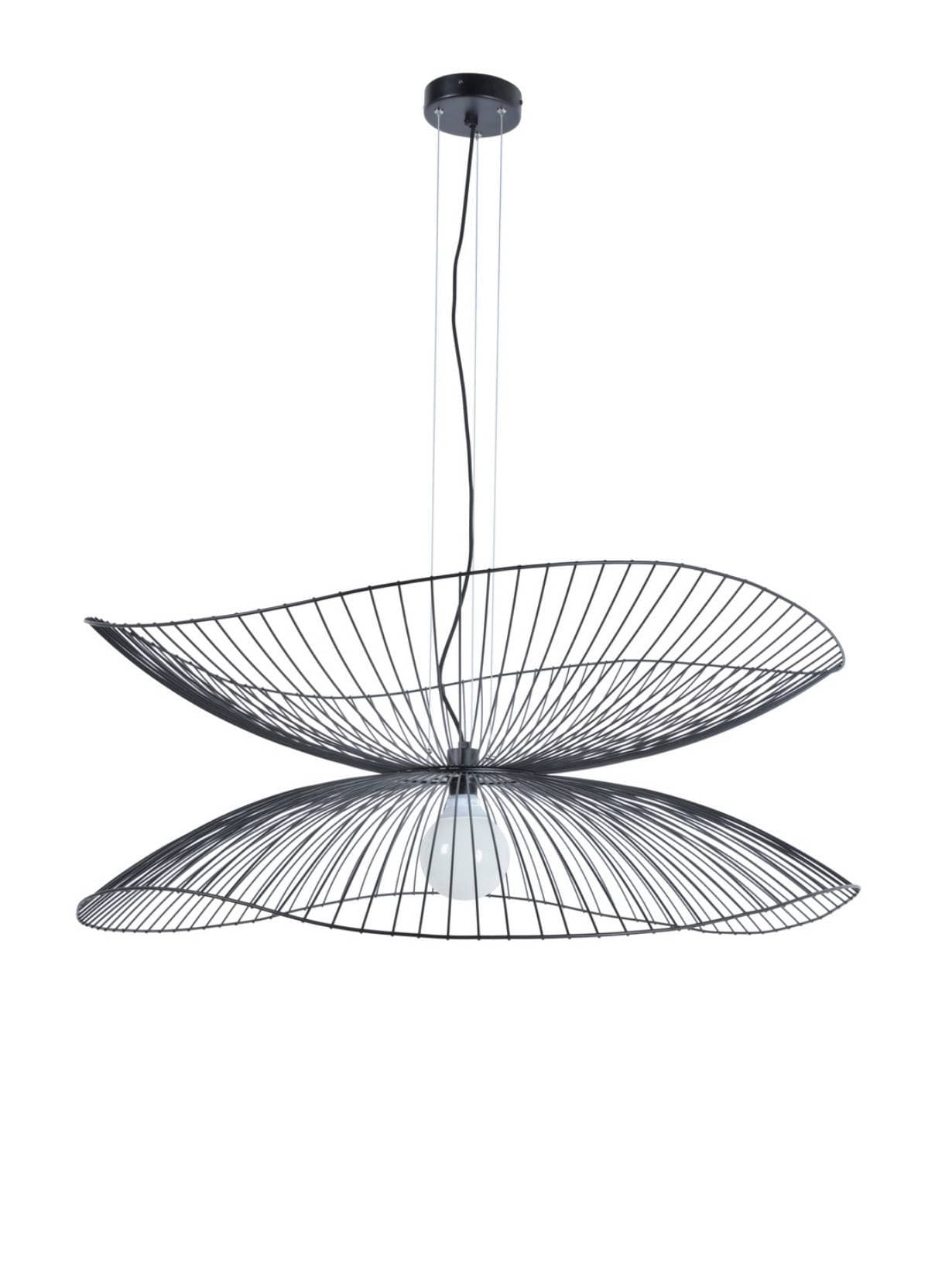 Suspension en métal, Libellule L Noir  - Forestier 