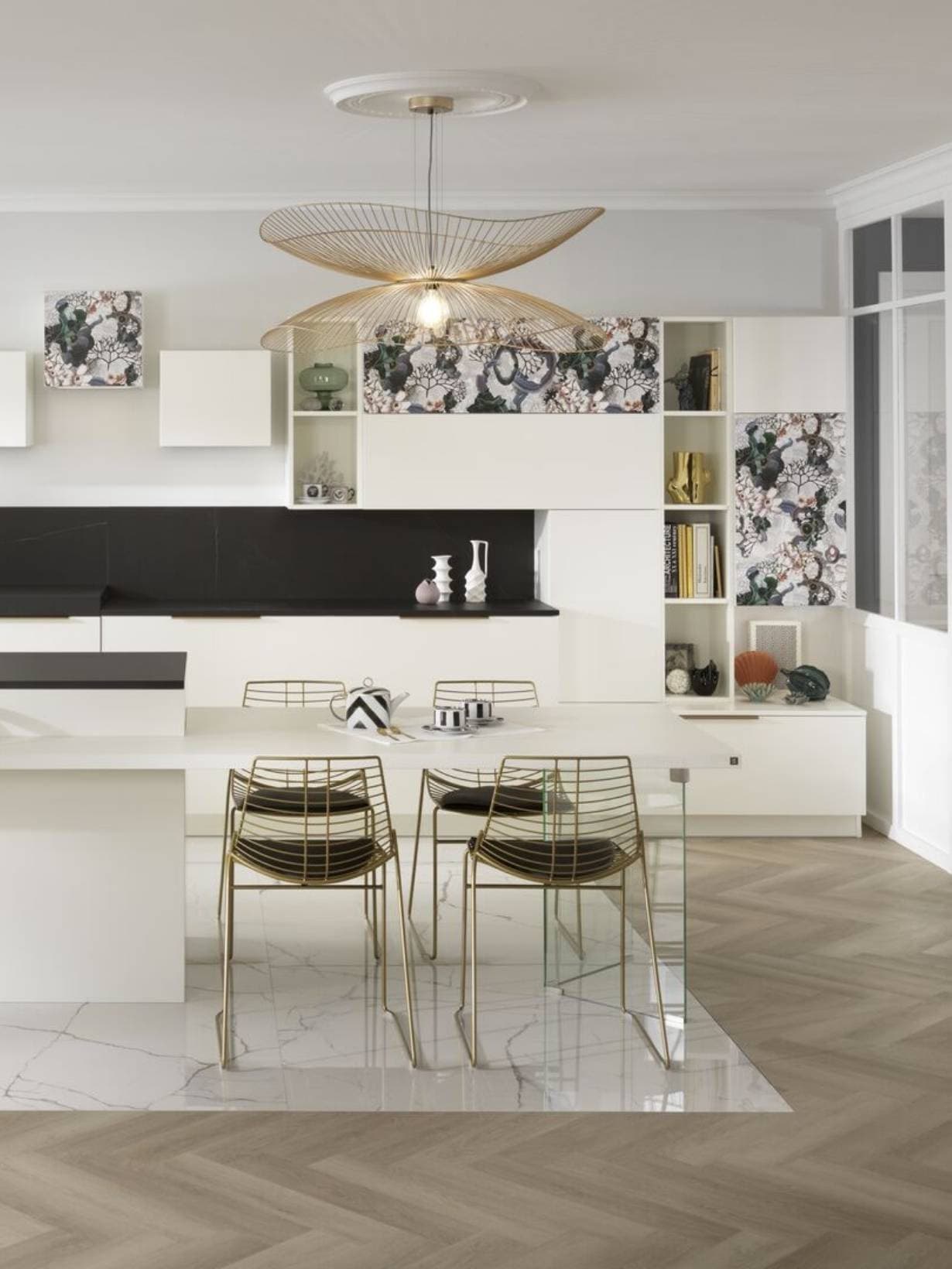 Suspension en métal, Libellule L Or  - Forestier 