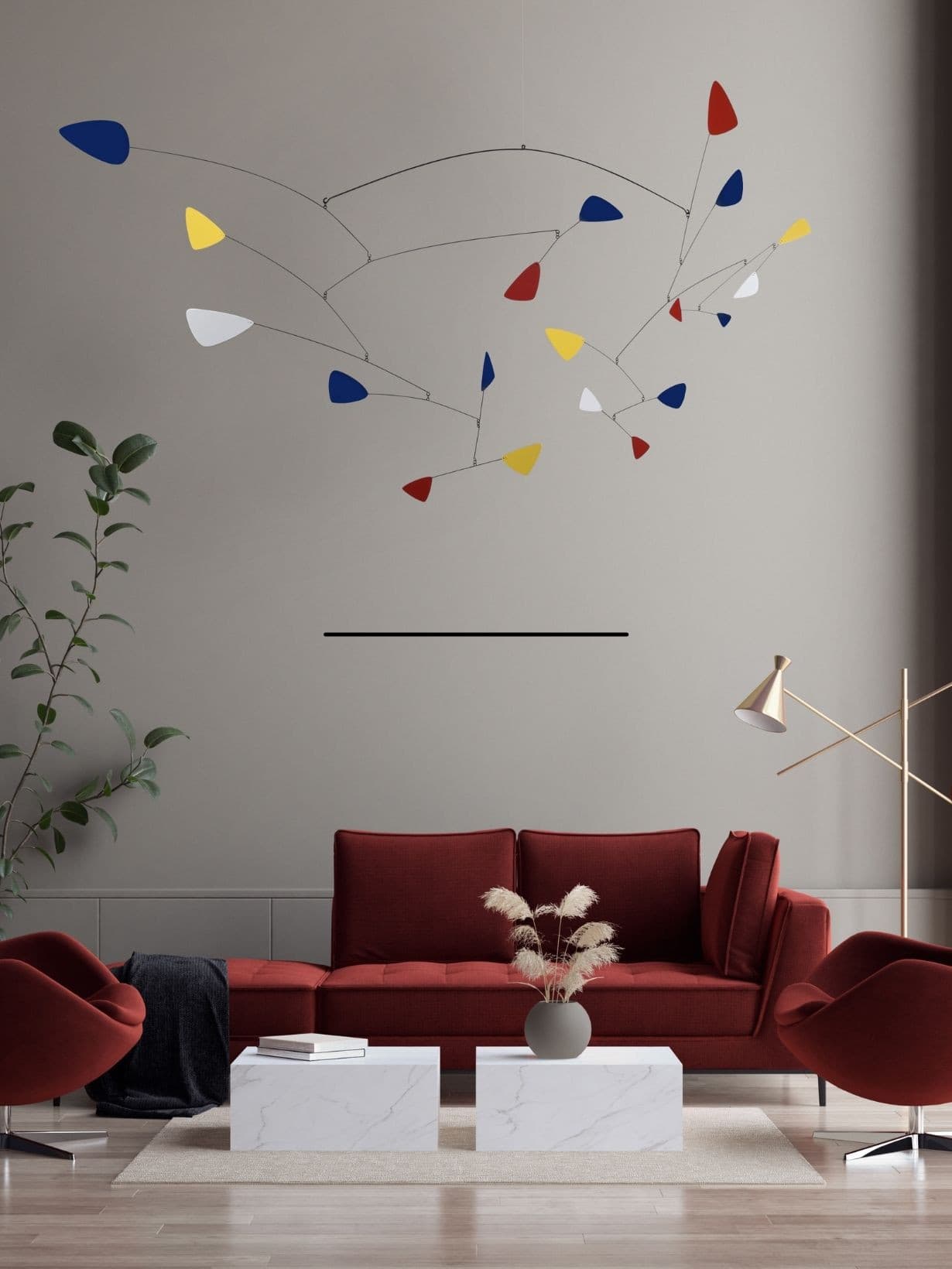 Mobile suspendu en aluminium, Milan   - VOLTA 