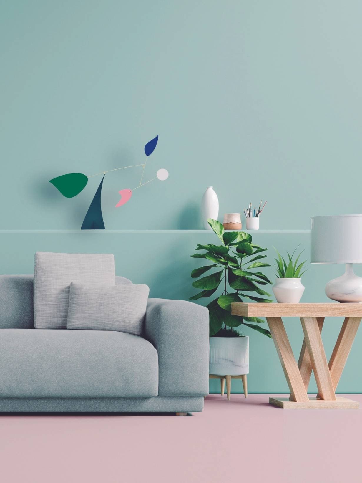 Mobile debout en aluminium, Miami   - VOLTA 