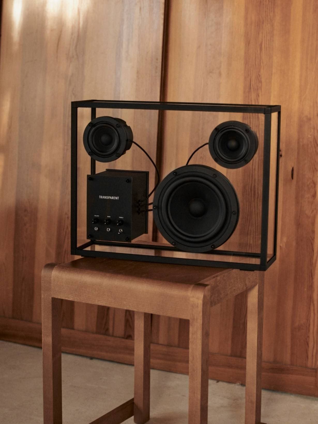 Enceinte Bluetooth en verre trempé, Transparent Speaker   - Transparent 