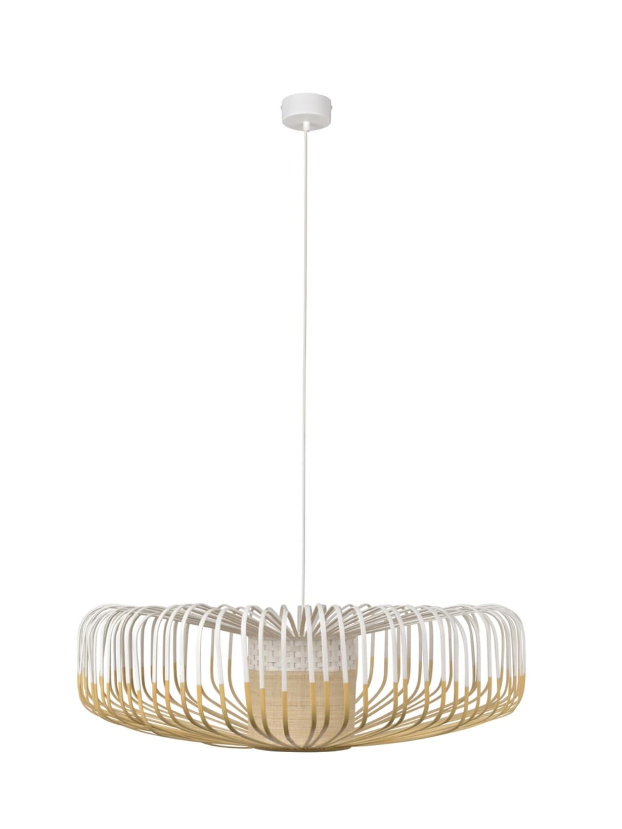 Suspension en bambou naturel, Bamboo Up XXL Blanc  - Forestier 