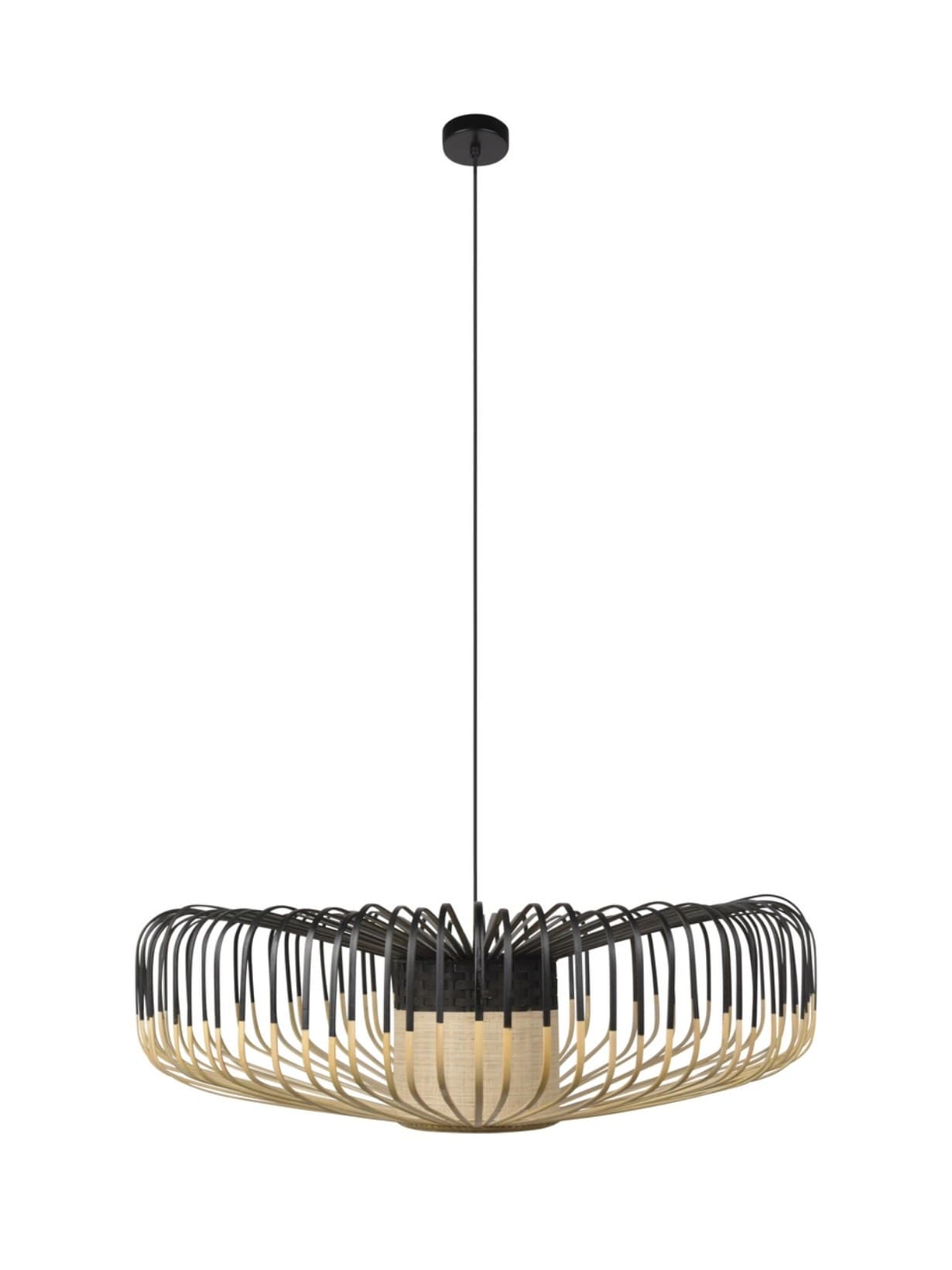 Suspension en bambou naturel, Bamboo Up XXL Noir  - Forestier 