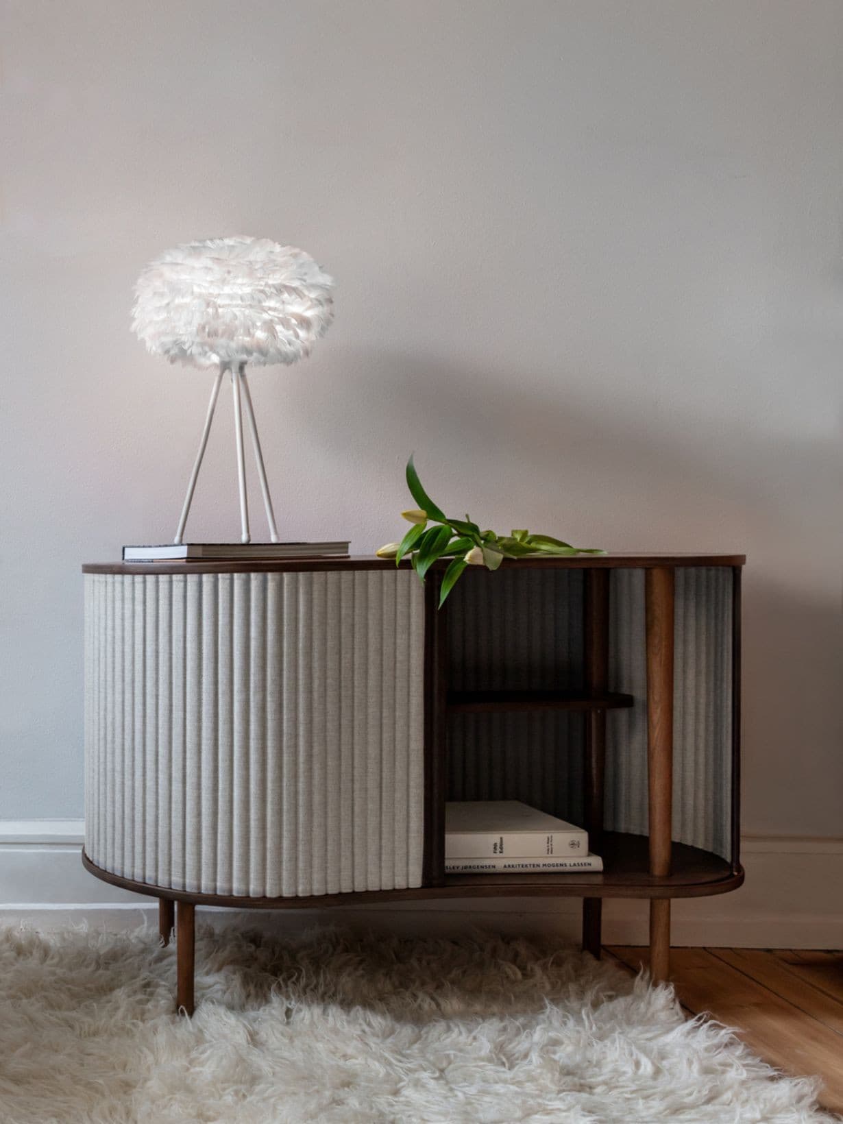 Cabinet en chêne foncé, Audacious Gris clair  - Umage 