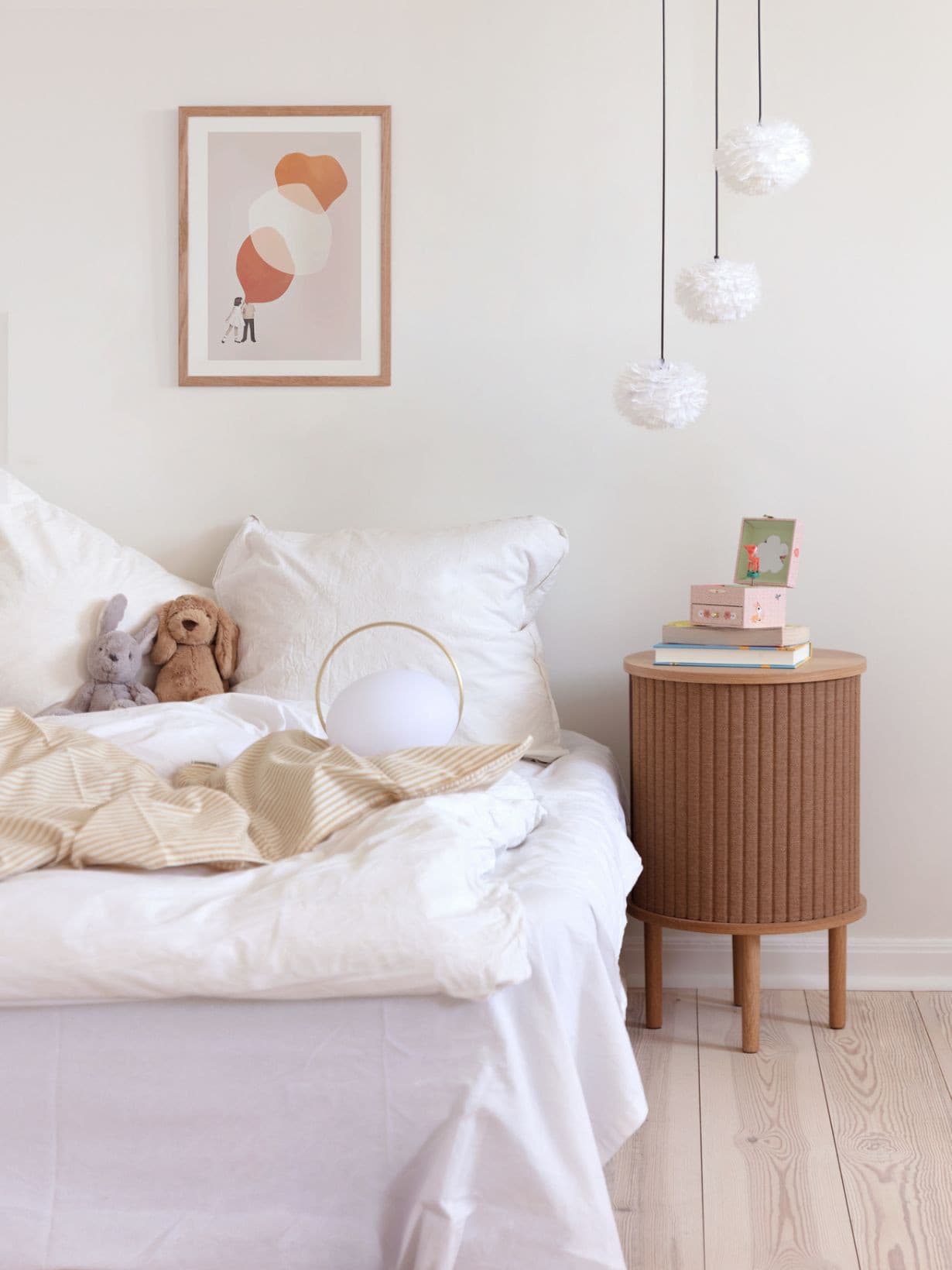 Table de nuit en chêne clair, Audacious Marron  - Umage 