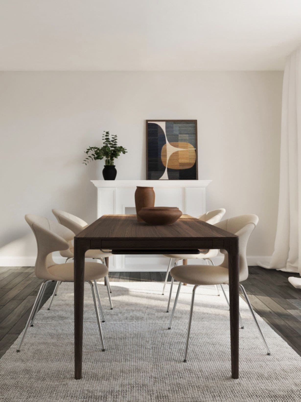 Table extensible en chêne, Heart'n'Soul Marron  - Umage 