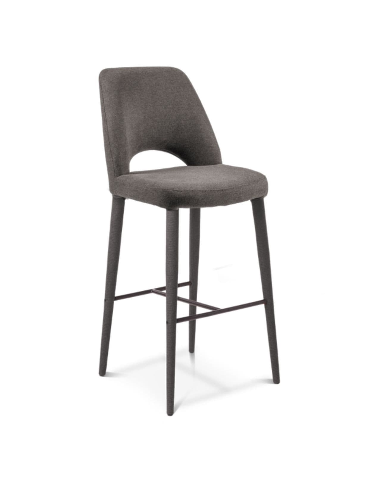 Chaise de bar en tissu, Holy Gris foncé  - Pols Potten 