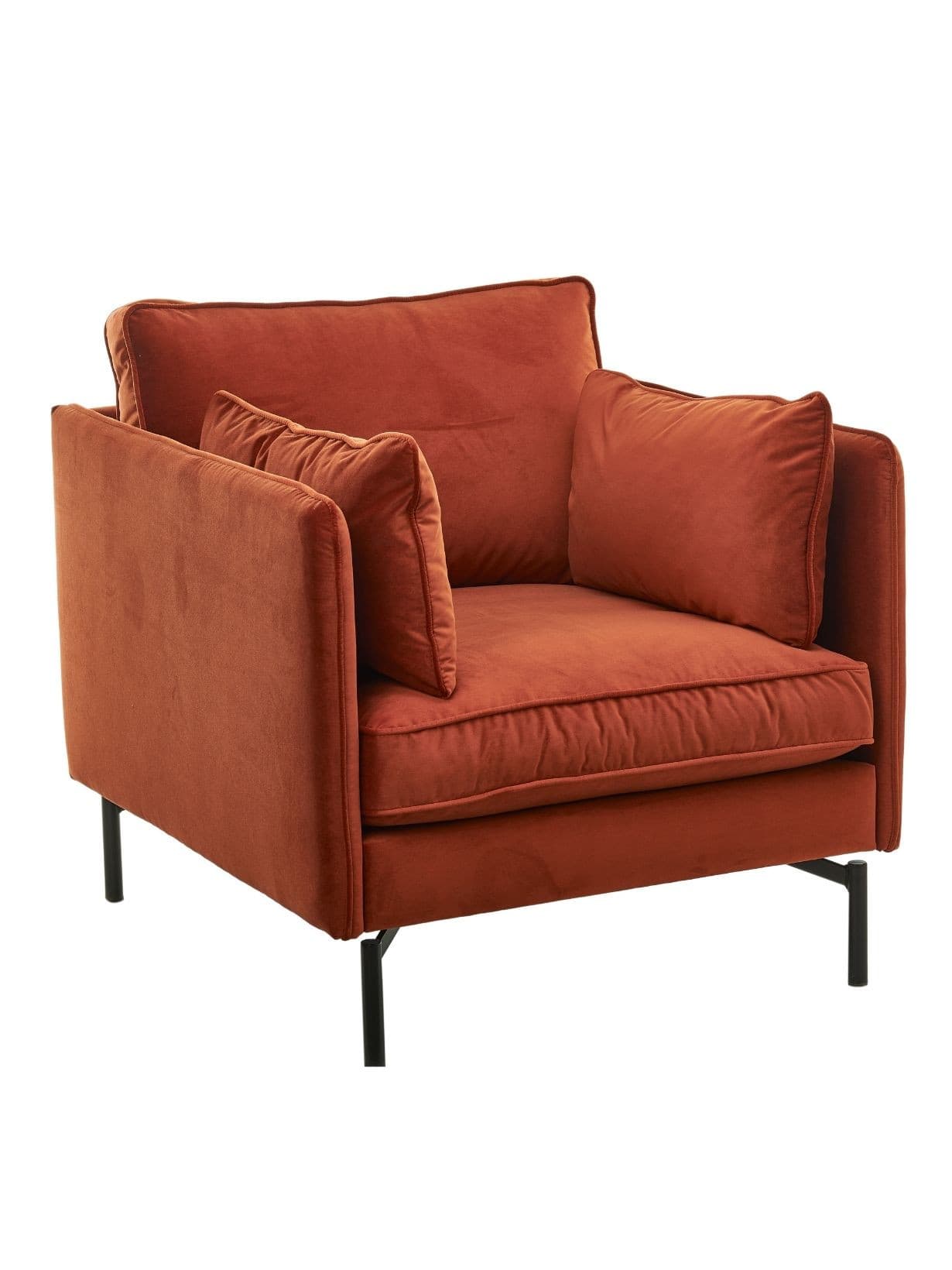 Fauteuil en velours, PP n°2 Rouge  - Pols Potten 