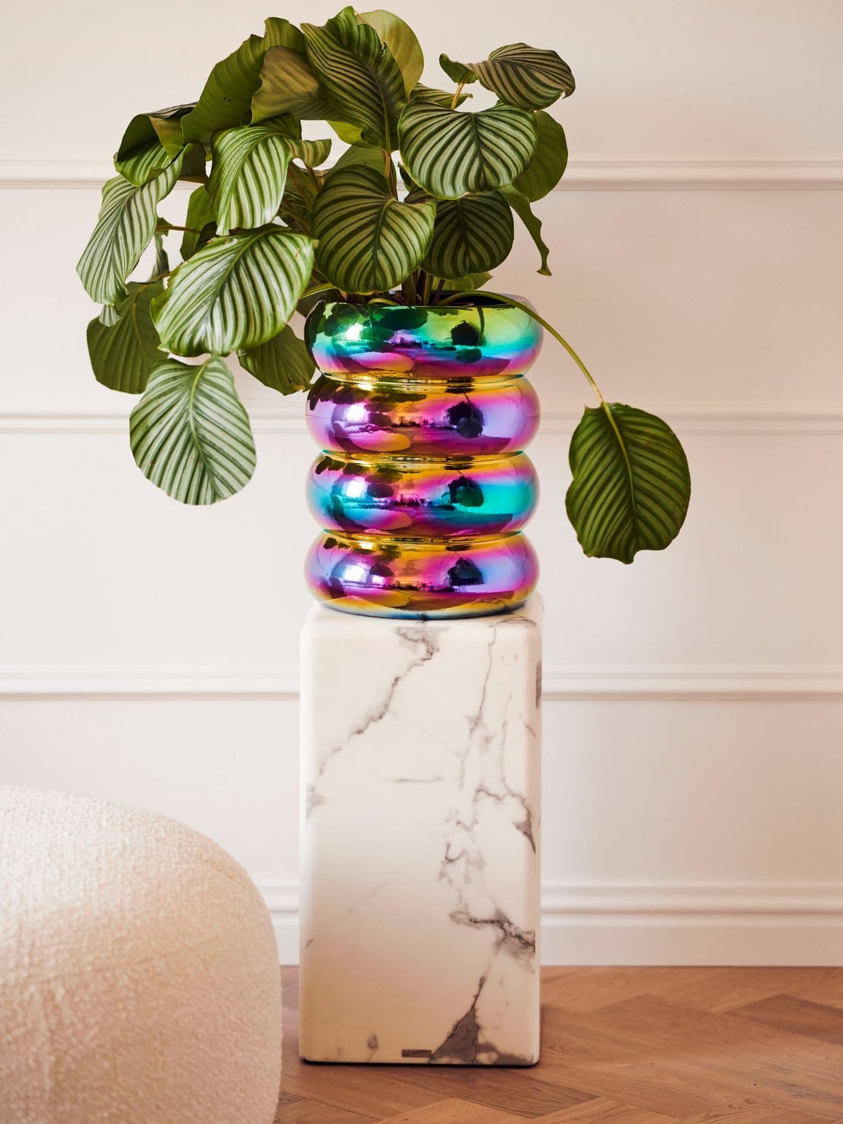 Pilier en marbre taille S, Marble Blanc S - Pols Potten 