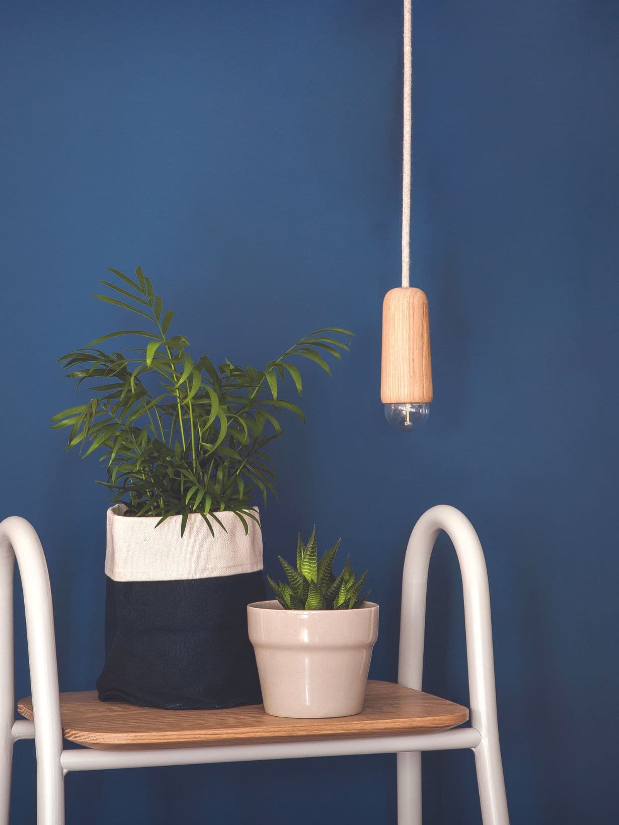 Suspension longue en chêne, Luce taille S Chêne clair  - Hartô 