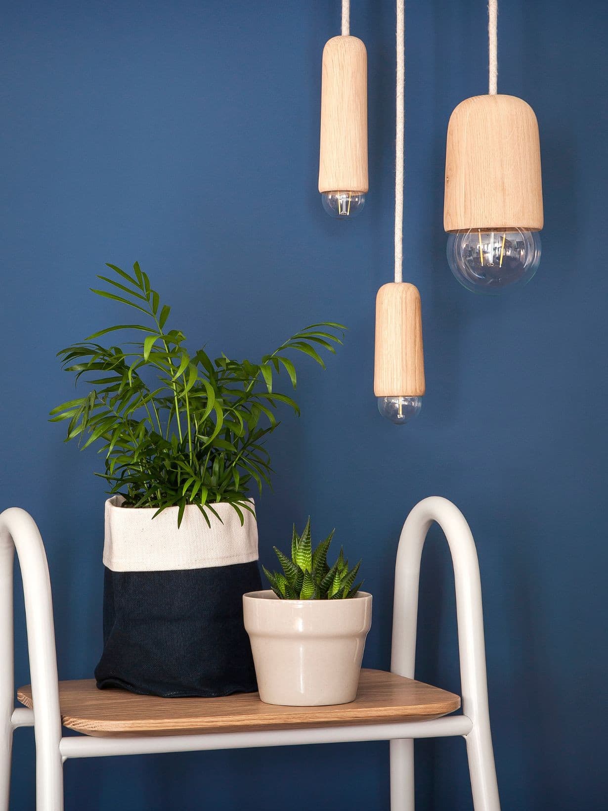 Suspension en chêne, Luce taille M Chêne clair  - Hartô 