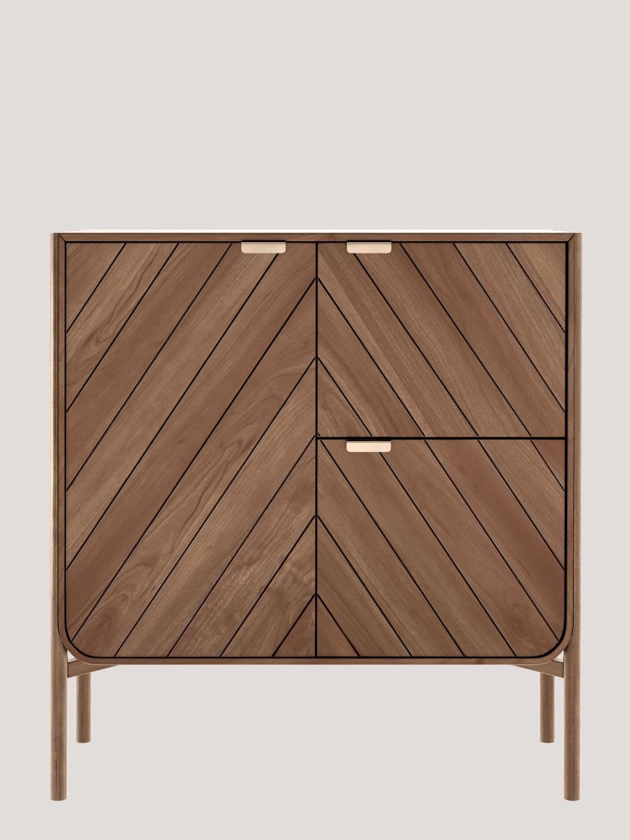 Vaisselier en noyer naturel, Marius   - Hartô 