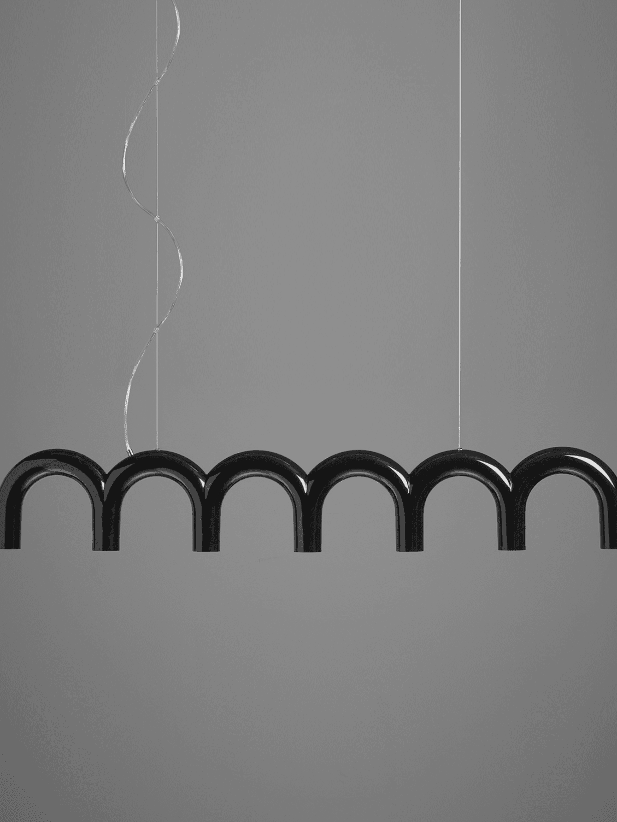 Suspension 7 piliers, Arche Straight Noir  - Oblure 