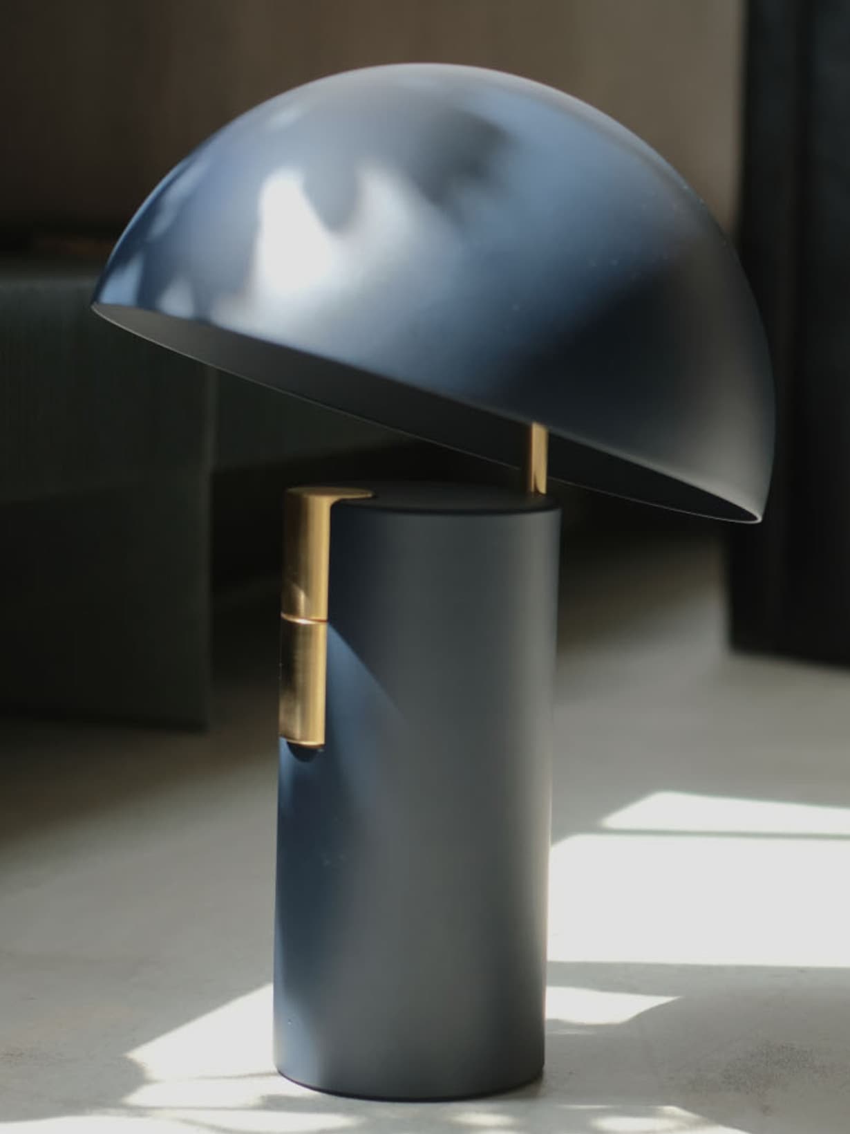Lampe, Alto Enceinte Bleu foncé  - Jaune Fabrique 