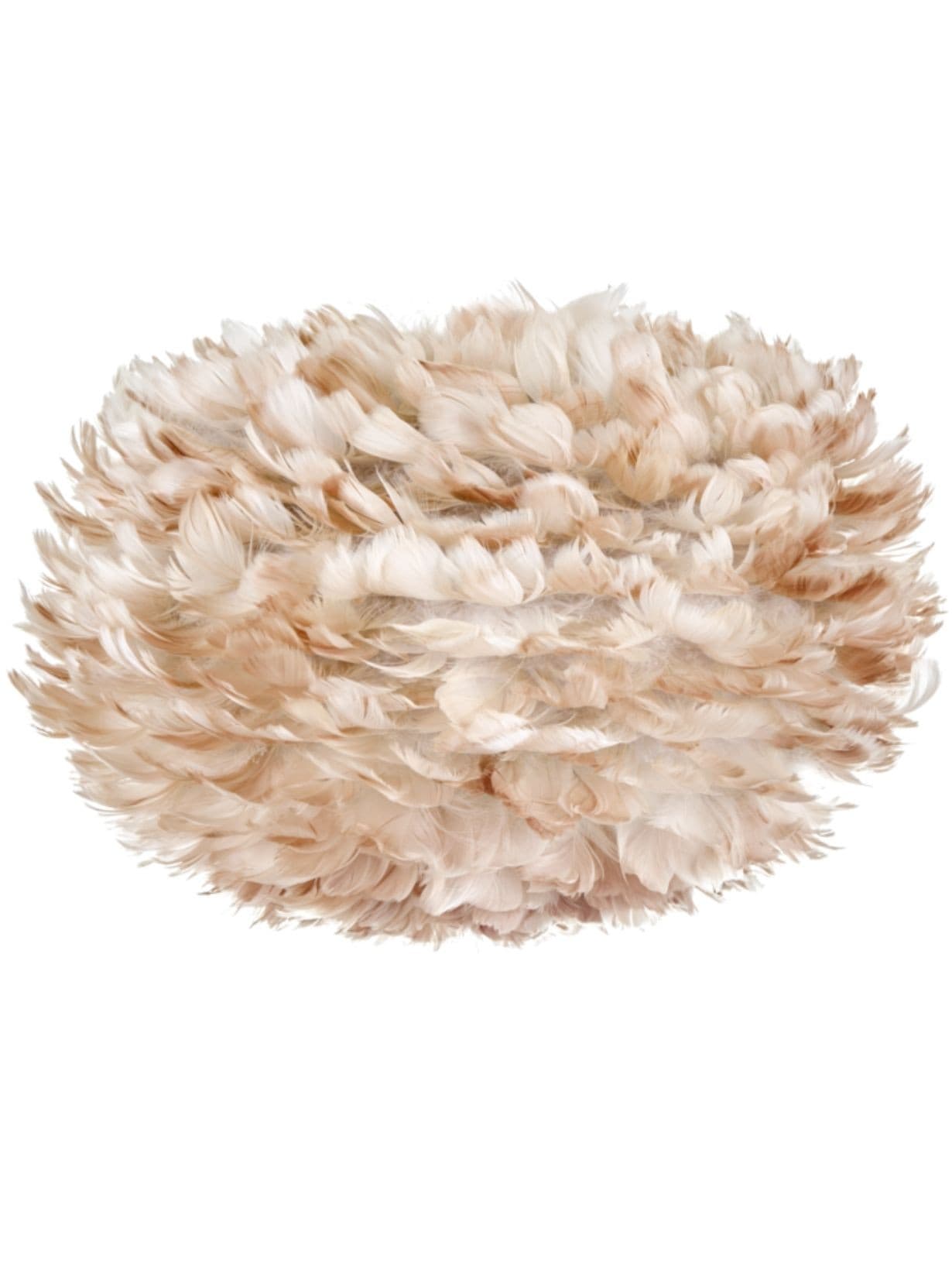 Abat-jour en plume d'oie, Eos Medium Brun clair  - Umage 