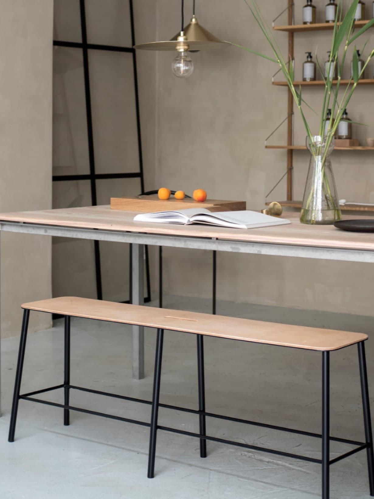 Banc en bois, Adam  120 cm - Frama 