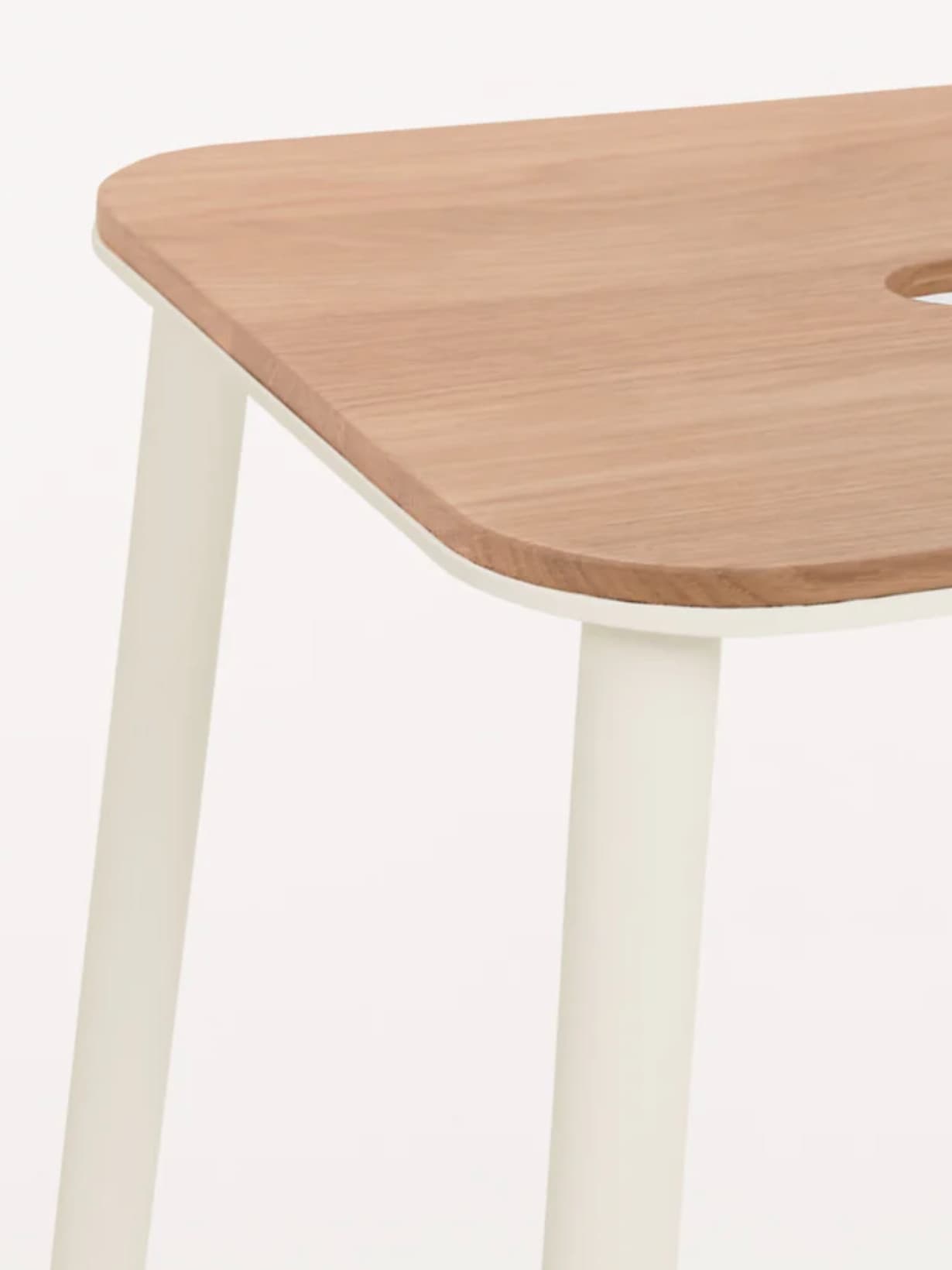 Tabouret, Adam Chêne / Blanc H76 - Frama 